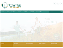 Tablet Screenshot of columbia-pharmacy.com